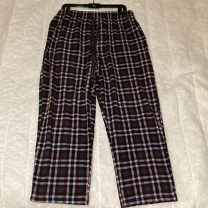 Blue and Red pajama pants with Elastic Waistband